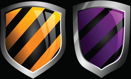 536x325 Glossy Vector Shields Free Vector In Adobe Illustrator