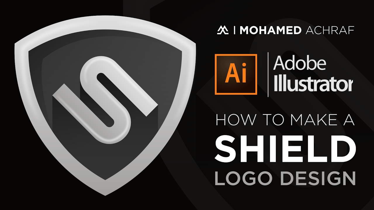 1280x720 Illustrator Tutorial How To Make A Shield Logo Design