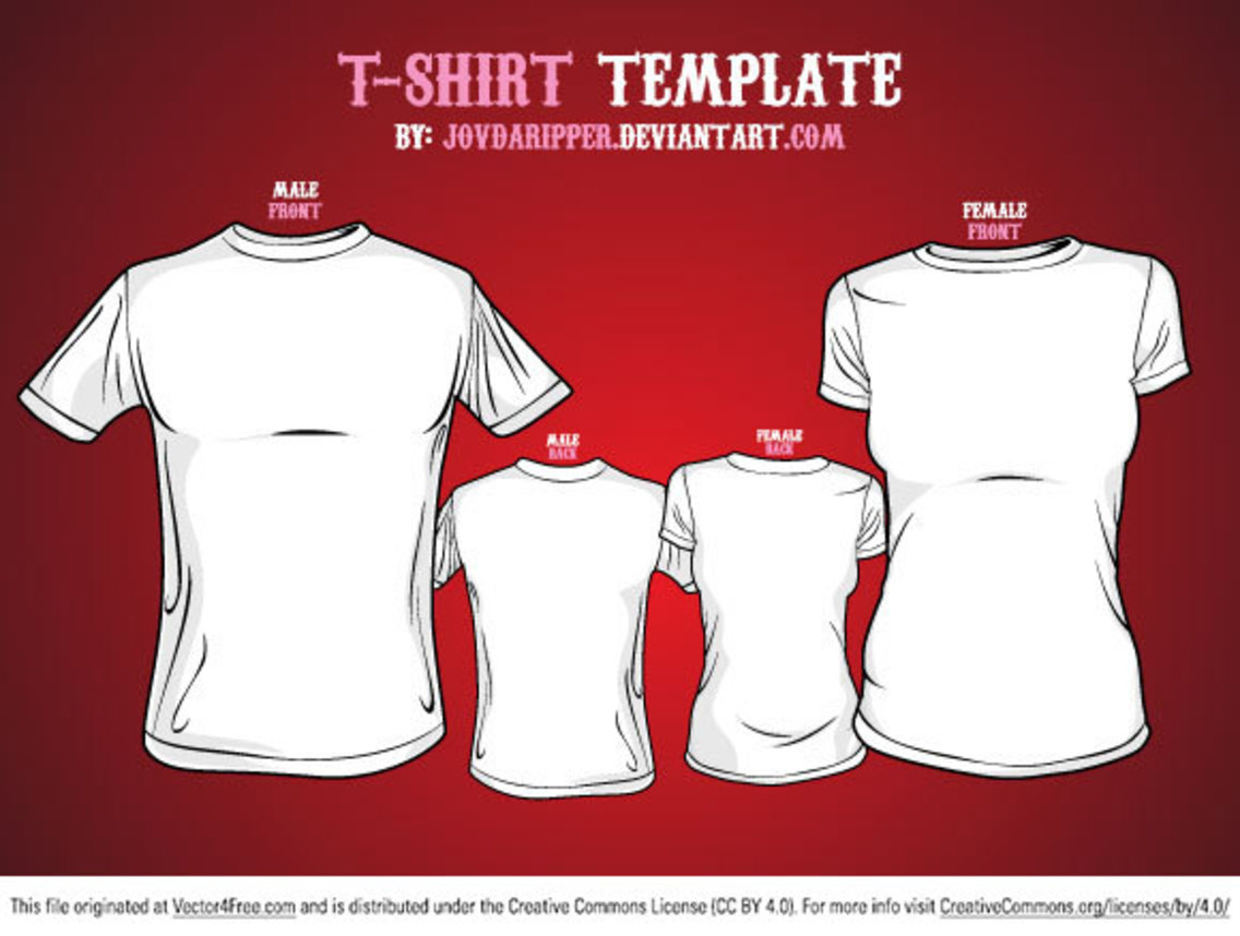 1136x858 Free Vector T Shirt Template