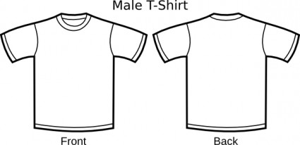 425x206 T Shirt Shirt Template Clip Art Free Vector In Open Office Drawing