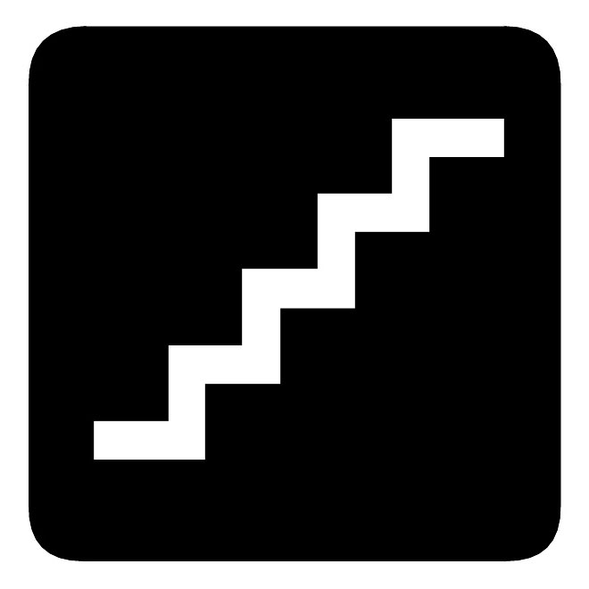 660x660 Stairs Vector Sign