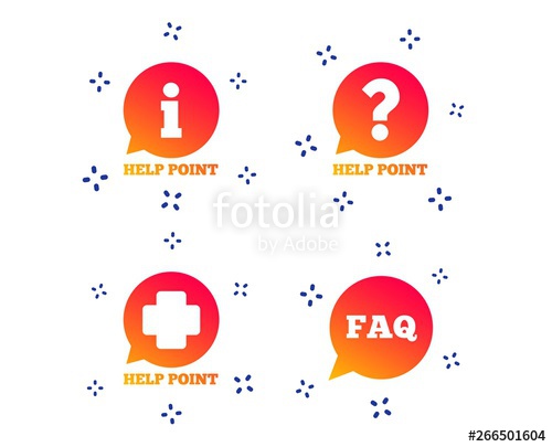 500x405 Help Point Icons Question And Information Symbols Faq Speech