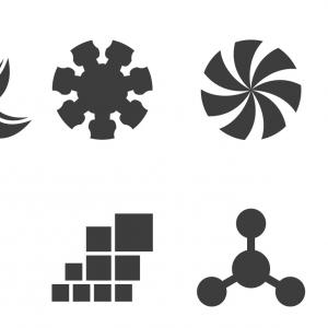 300x300 Universal Shapes Your Design Set Minimal Geometric Logo Simple