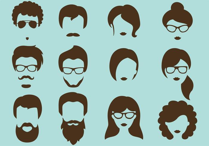 700x490 Hipster Vector Silhouettes