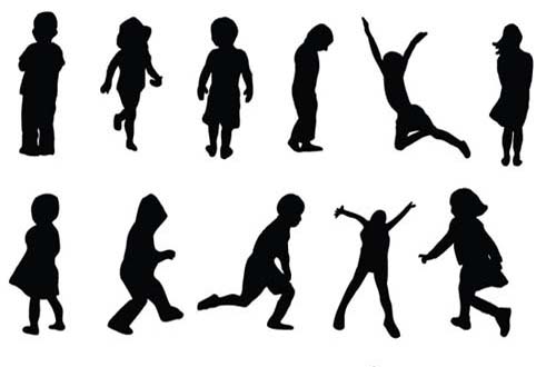 500x330 Sets Of Free Vector People Silhouettes For Your Next Design