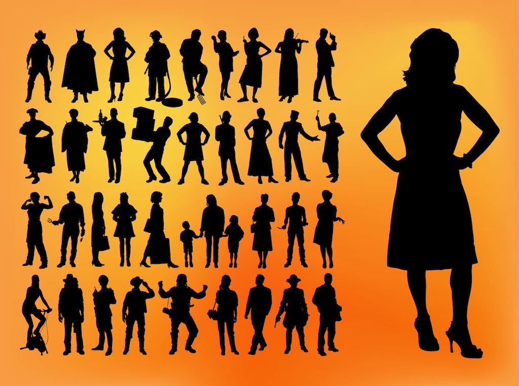 1024x762 Silhouette Pack Vector Art Graphics