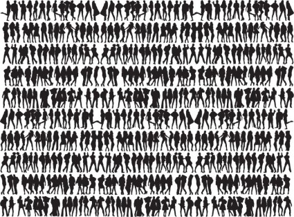 425x314 Free Big Collection Of People Silhouettes Vector Graphic Free