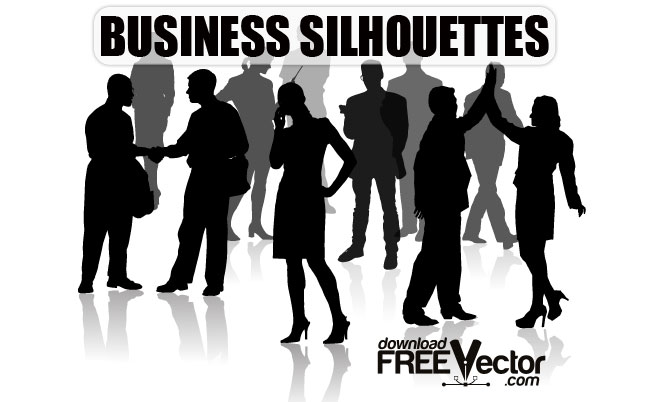 650x402 Free Vector Business Silhouettes Free Vectors Ui Download