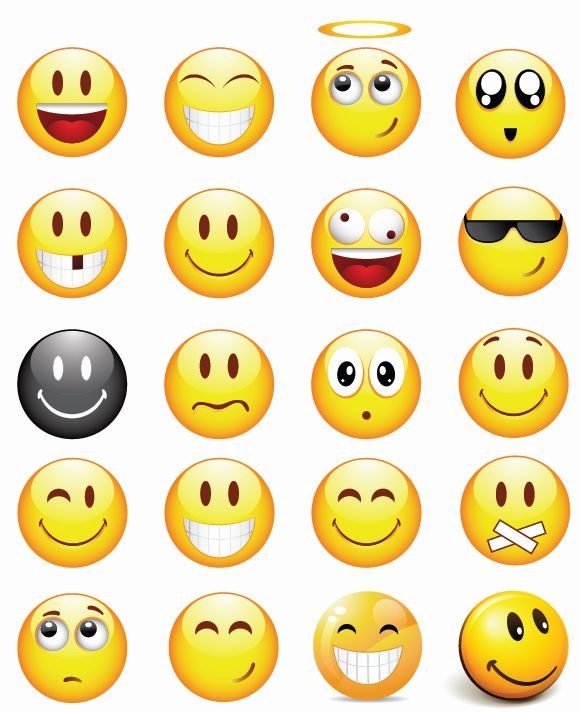 580x713 Emoticons Icons Set Free Images