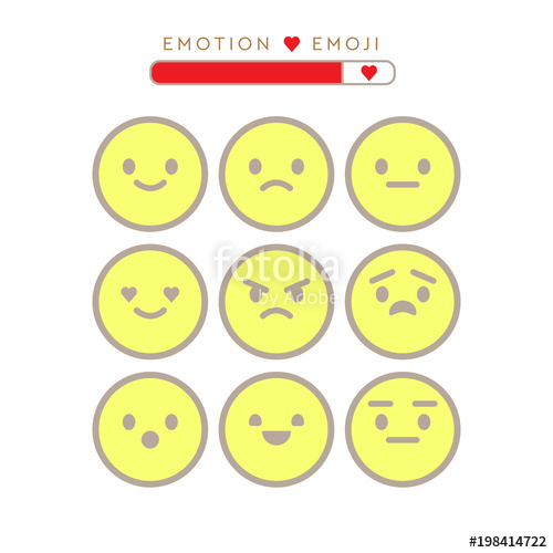 500x500 Vector Smiley Faces For Rating Or Review, Feedback Rate Emoticon