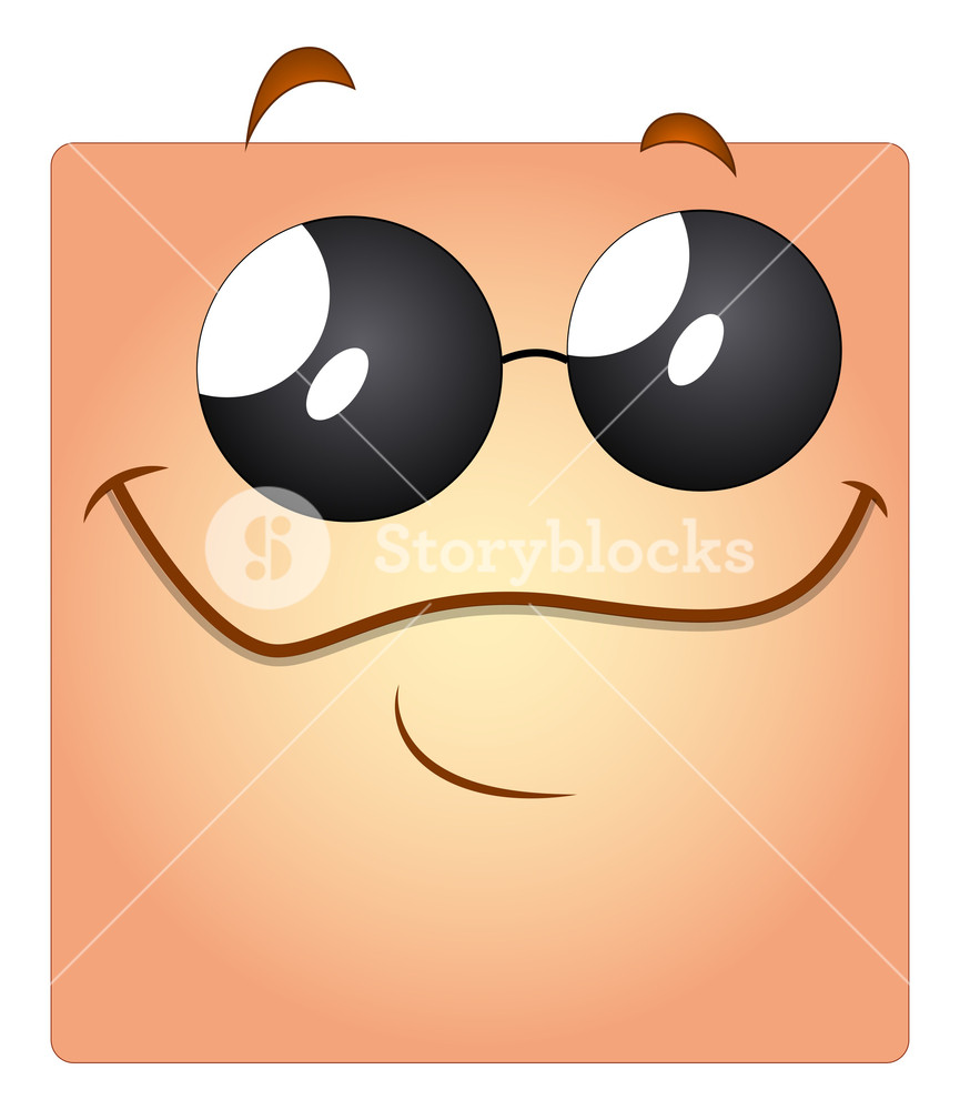 865x1000 Cartoon Happy Face With Sunglasses Vector Smiley Royalty Free