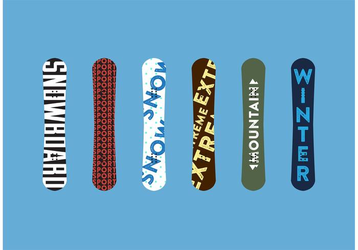 700x490 Snowboard Isolated Vectors