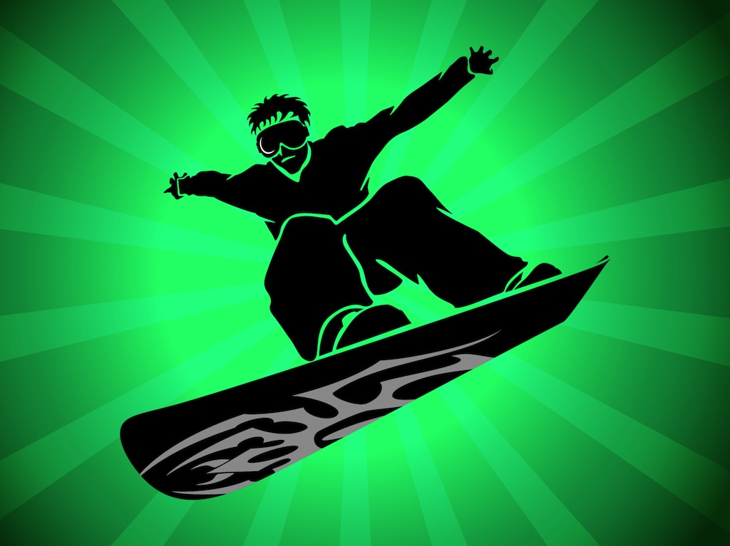 1024x767 Snowboard Vector Vector Art Graphics