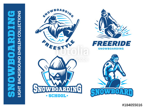 500x375 Snowboard Logo Set