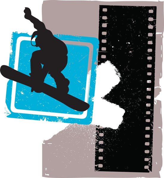 551x600 Snowboarder Vector Free Vector In Encapsulated Postscript