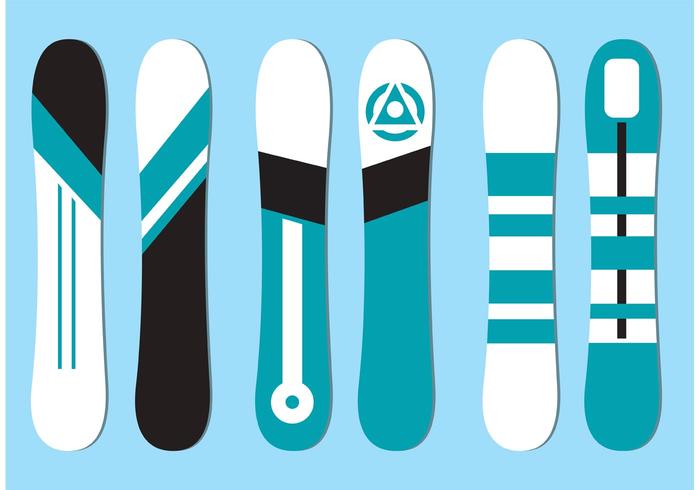 700x490 Free Vector Snowboard Set