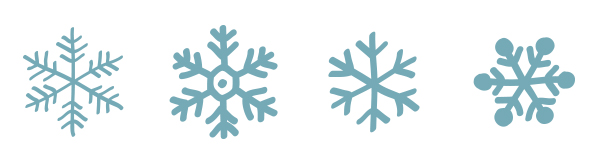 Free Hand Drawn Vector Snowflakes 600x166 Free Hand Drawn Vector Snowflakes