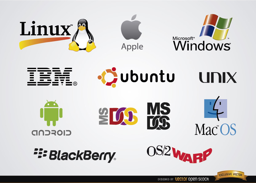 Software Operating System Company Logos 833x596 Software Operating System Company Logos