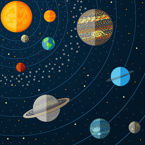 500x500 Outer Space Cartoon Background Vector Free Vector In Encapsulated
