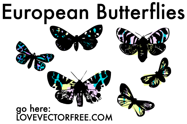 600x400 Vector Stained Glass Butterflies Download Free Vector Art Free