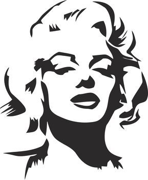 289x351 Marilyn Monroe Stencil Vector Free Vector Cdr Download