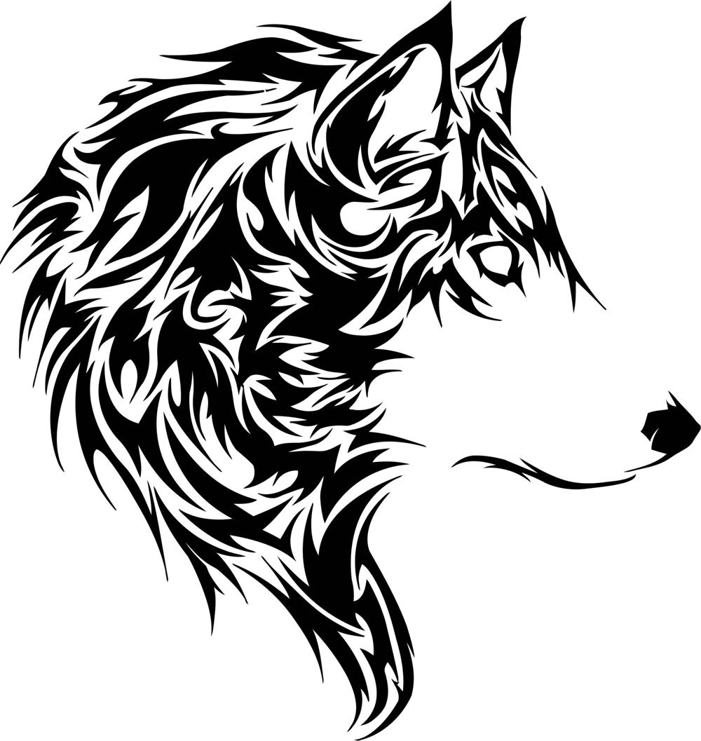 1000x1057 Wolf Stencil Vector Free Vector Free Download Vector Graphic Art