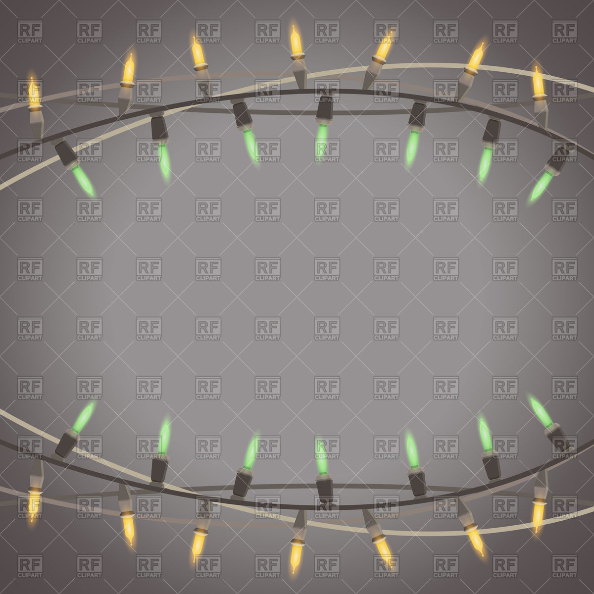 1200x1200 Christmas Lights Garland String Background Vector Image