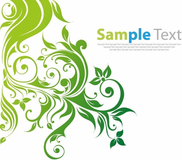 600x528 Swirl Floral Vector Background Free Vector Free Download