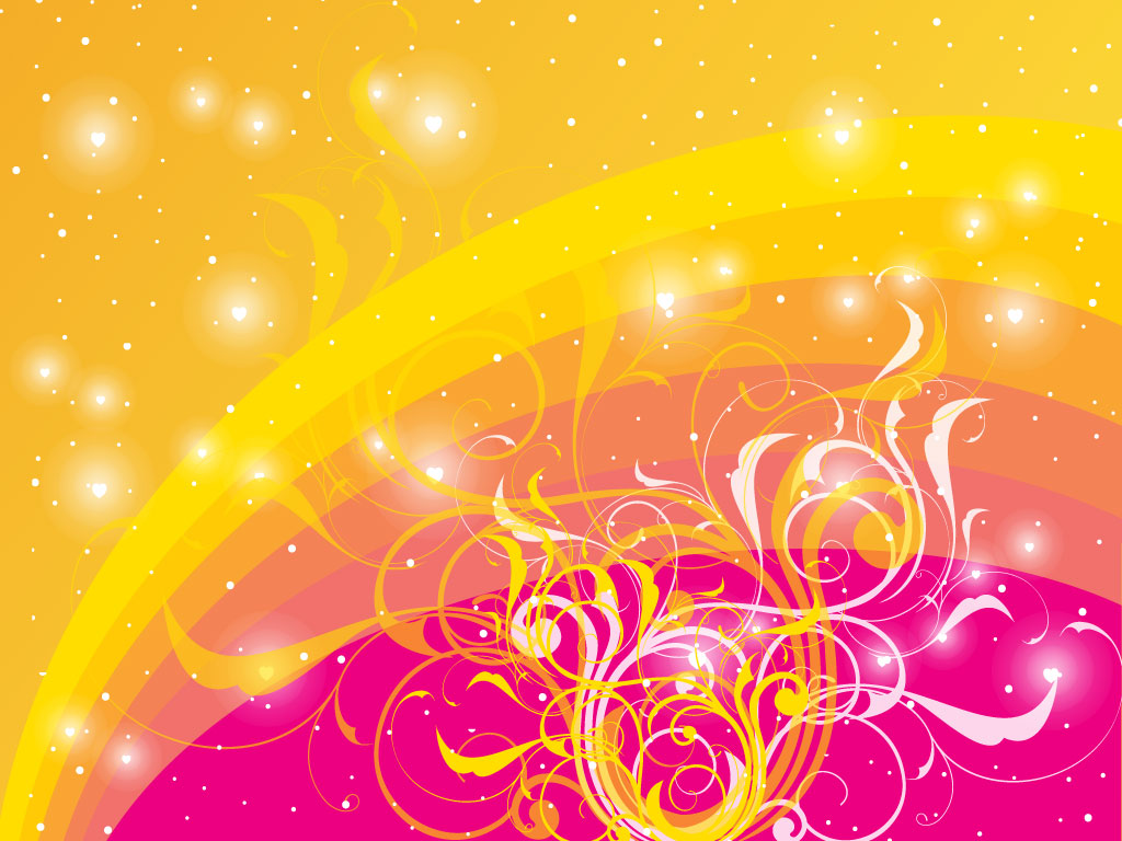 1024x768 Vector Swirls Background