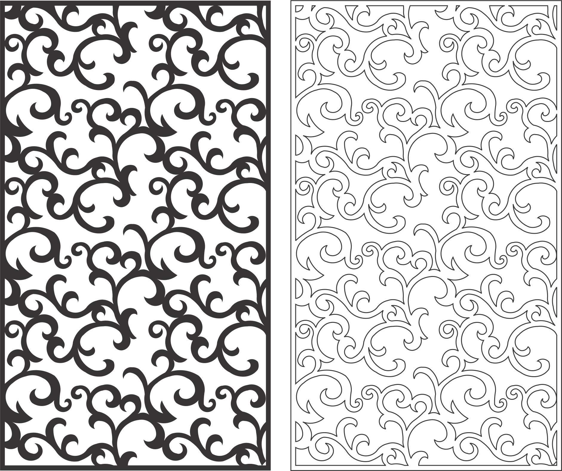 1882x1580 Seamless Screen Swirl Pattern Free Vector Cdr Free Download
