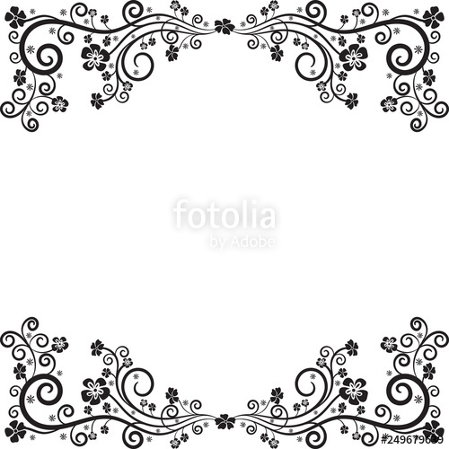 500x500 Swirls Set Decorative Elements For Frames Elegant Swirl Vector