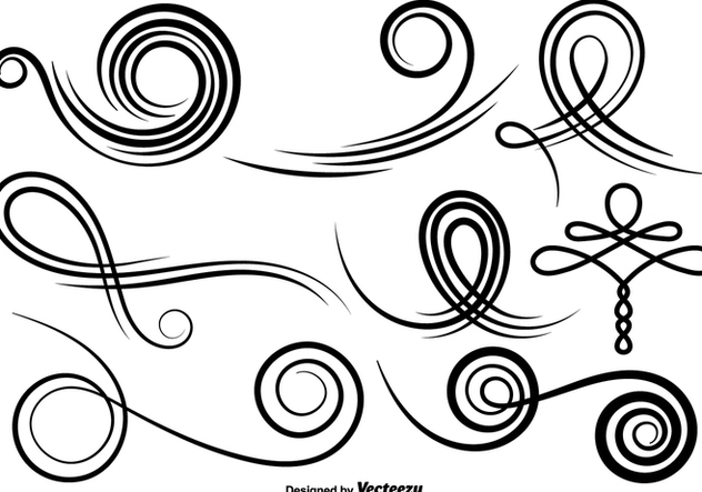 632x443 Vector Set Of Swirls Free Vector Download Cannypic