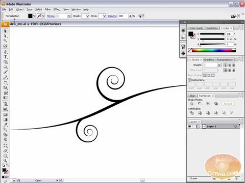 Vector Swirls, Swooshes, And Florals Illustrator Tutorial 480x360 Vector Swirls, Swooshes, And Florals Illustrator Tutorial