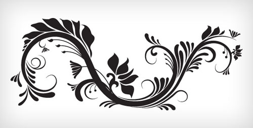 Free Swirl,curly And Floral Vectors For Designers Designbeep 500x254 Free Swirl,curly And Floral Vectors For Designers Designbeep