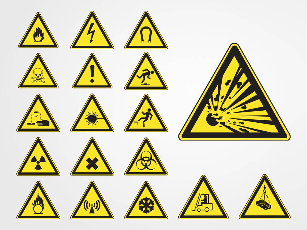1024x765 Hazard Symbols Vector Art Graphics