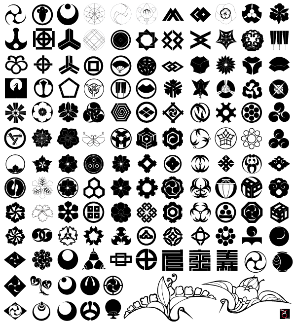 600x655 Japanese Traditional Elements Free Vector Set Download Free