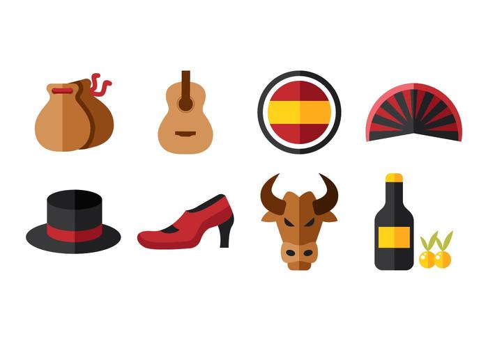 700x490 Spanish Symbols Vector