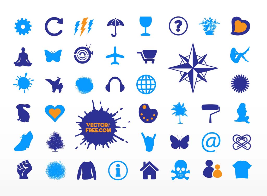 1024x750 Vector Icons Symbols