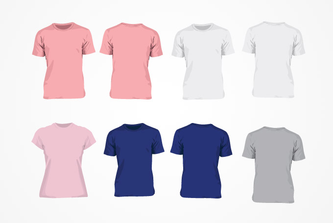 680x455 T Shirt Template Free Vectors Ui Download