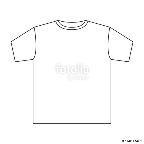 500x500 T Shirt Template Vector Stock Image And Royalty Free