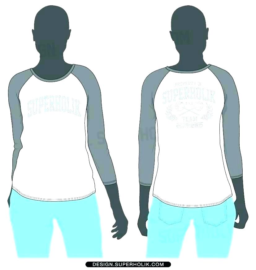 827x870 Vector T Shirt Template