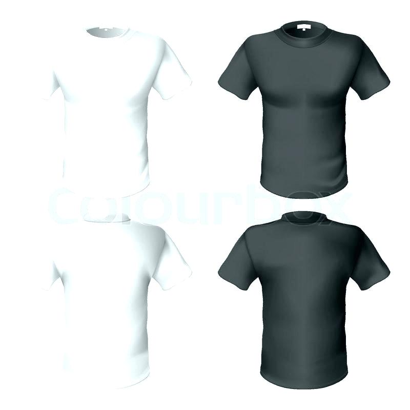 800x800 White T Shirt Vector Template
