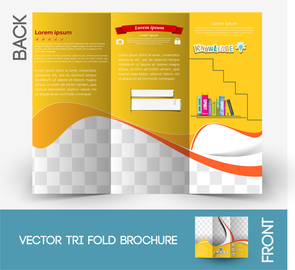 Brochure Template Free Vector In Adobe Illustrator 600x549 Brochure Template Free Vector In Adobe Illustrator