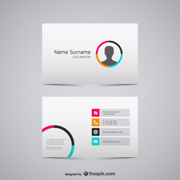 Free Business Card Design Templates From Freepik 626x626 Free Business Card Design Templates From Freepik