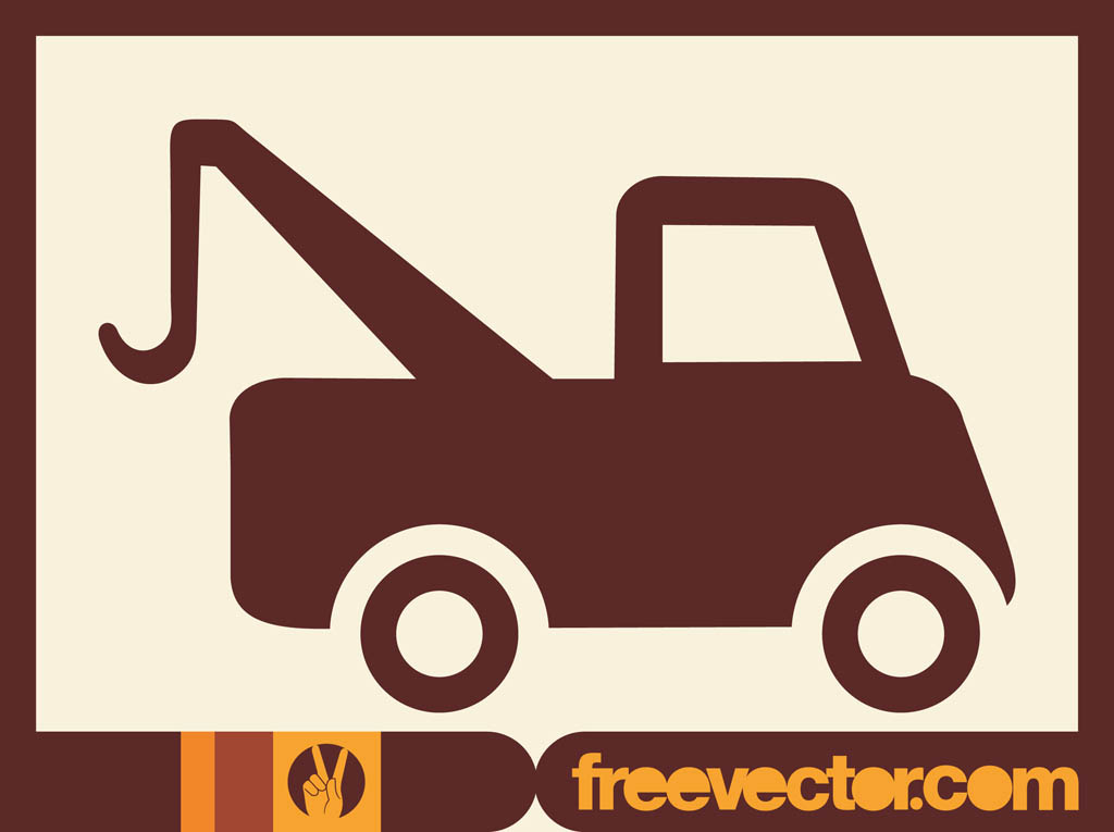 1024x765 Tow Truck Icon Vector Art Graphics