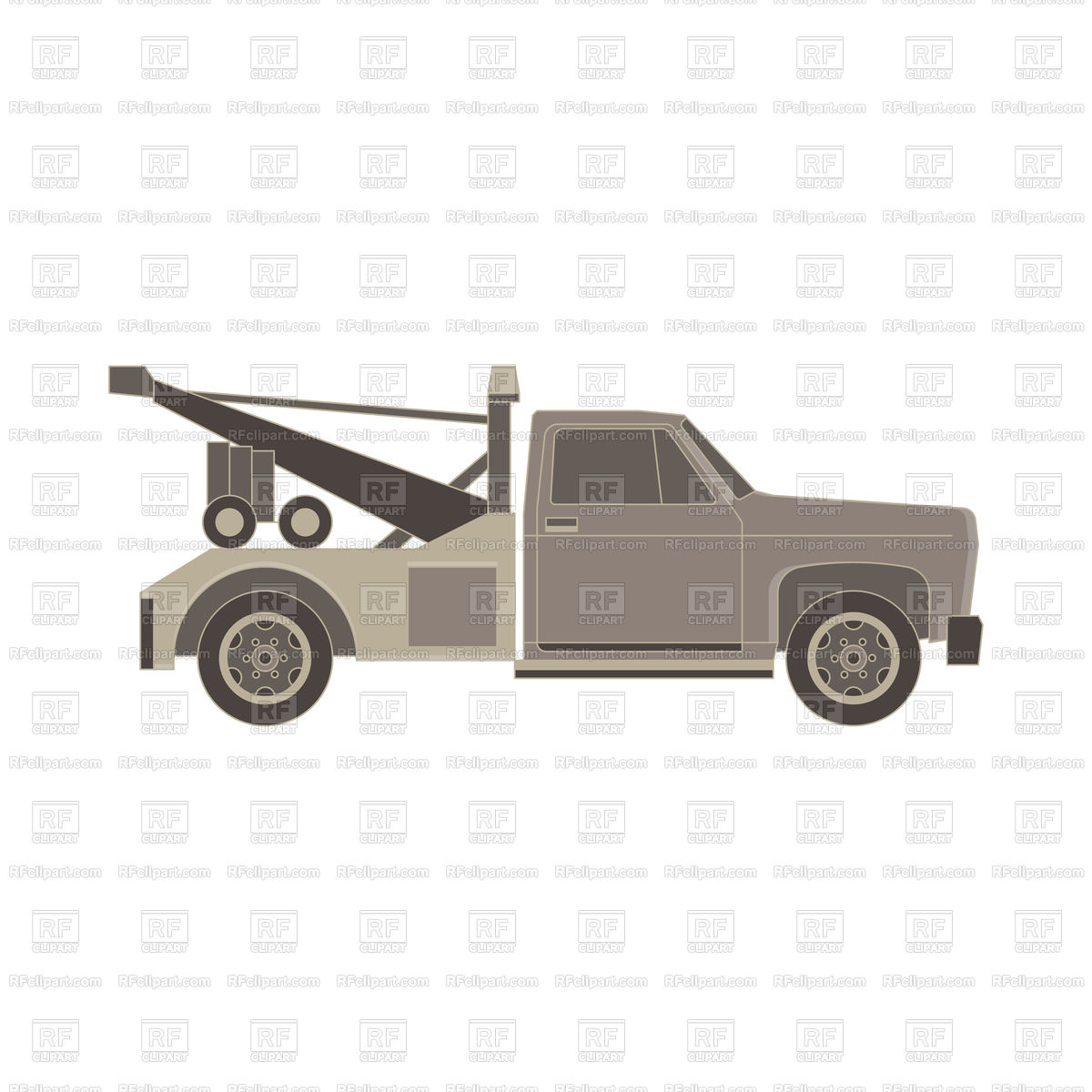 1200x1200 Tow Truck Flat Icon Vector Image Of Transportation Vectorup