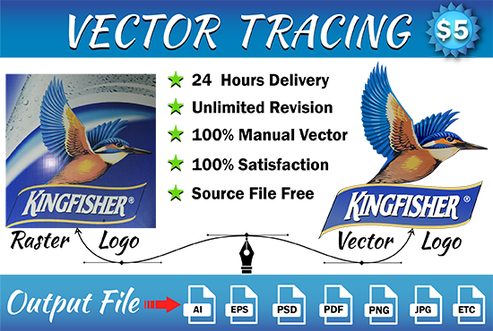 550x370 I Will Vector Your Logo Or Image, Vector Tracing, Trace