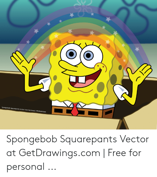 500x566 Spongebob Squarepants Vector Trace