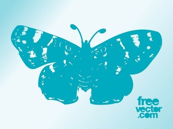 600x448 Butterfly Trace Free Vector