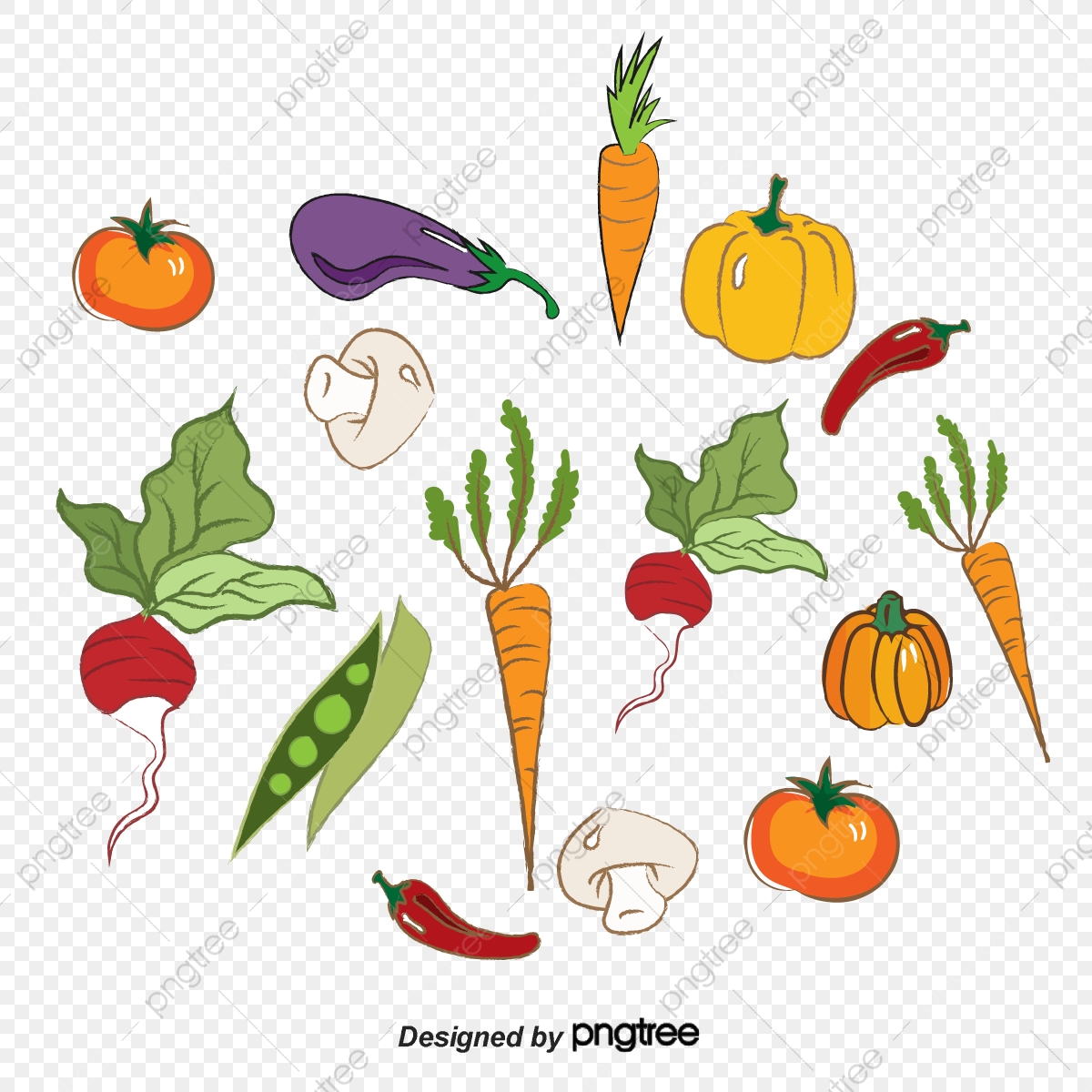 1200x1200 Creative Vector Vegetables, Vegetables, Cartoon Vegetables, Vector